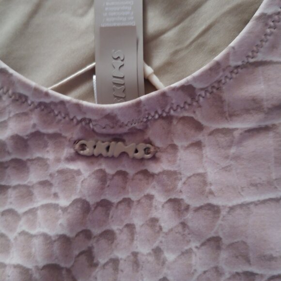 NEW Skims signature Scoop Neck One Piece size XL/Dune Crocodile Print - Picture 4 of 11